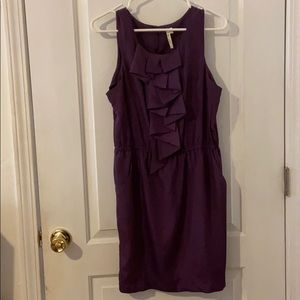 Dark Purple Cocktail Dress with Pockets!